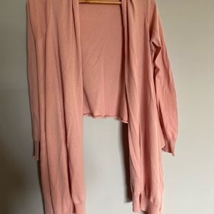 DKNY cotton asymmetrical cardigan S